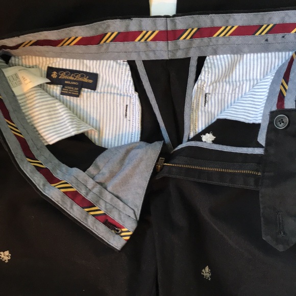 Brooks Brothers Milano black dragon print pants - Picture 7 of 8